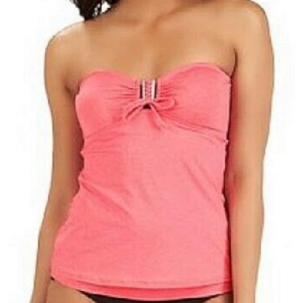 Captiva Suncatcher Bandeau Tankini Swimsuit M